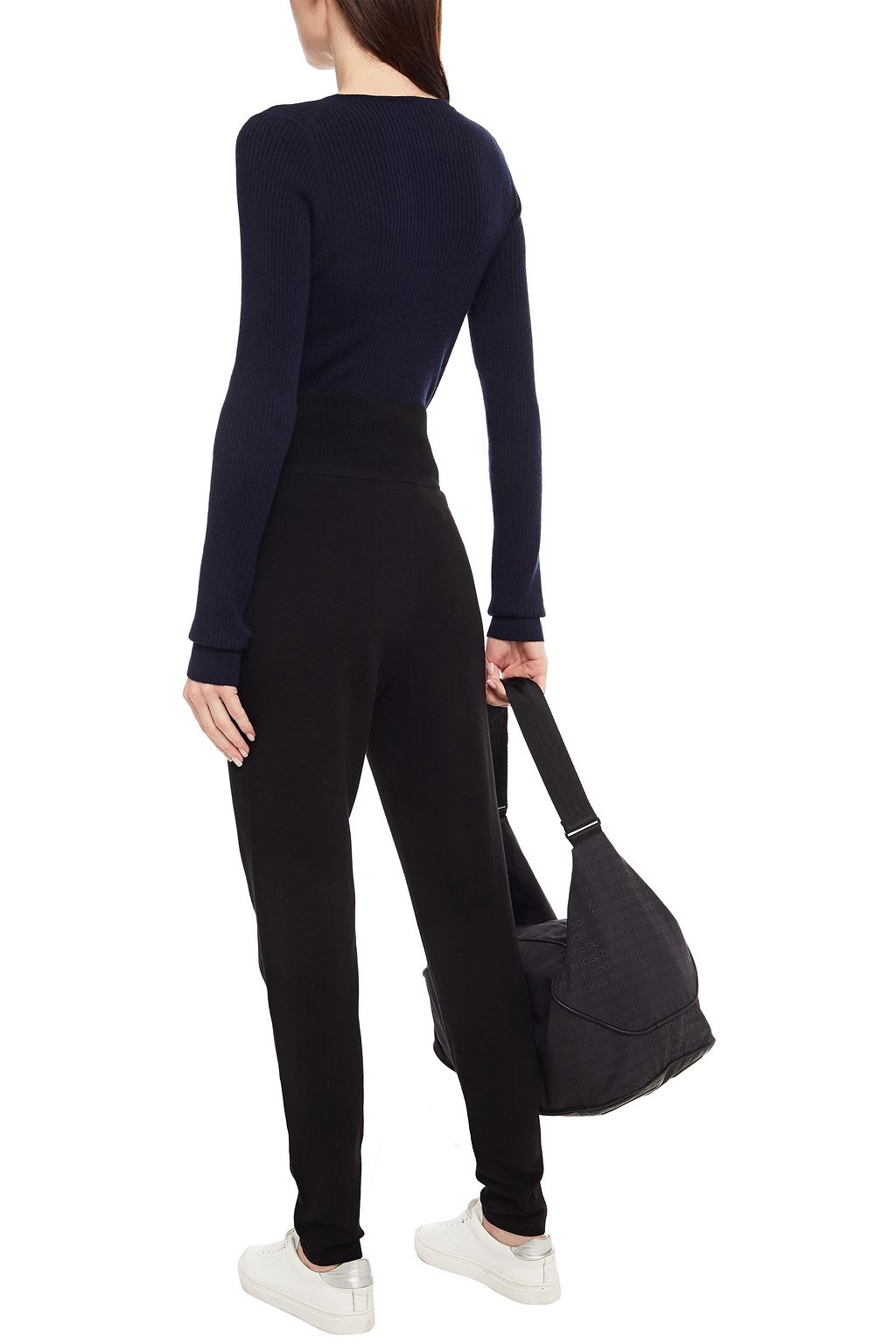 LIVE THE PROCESS Ribbed stretch-knit top
