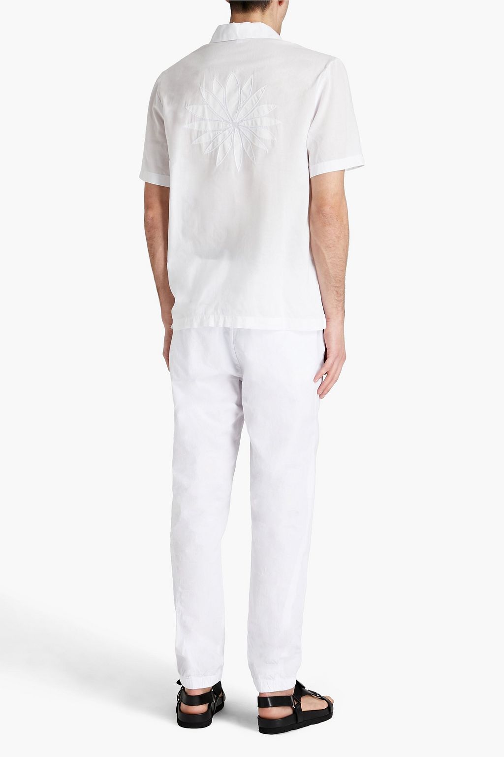 JAMES PERSE Tapered cotton-poplin pants