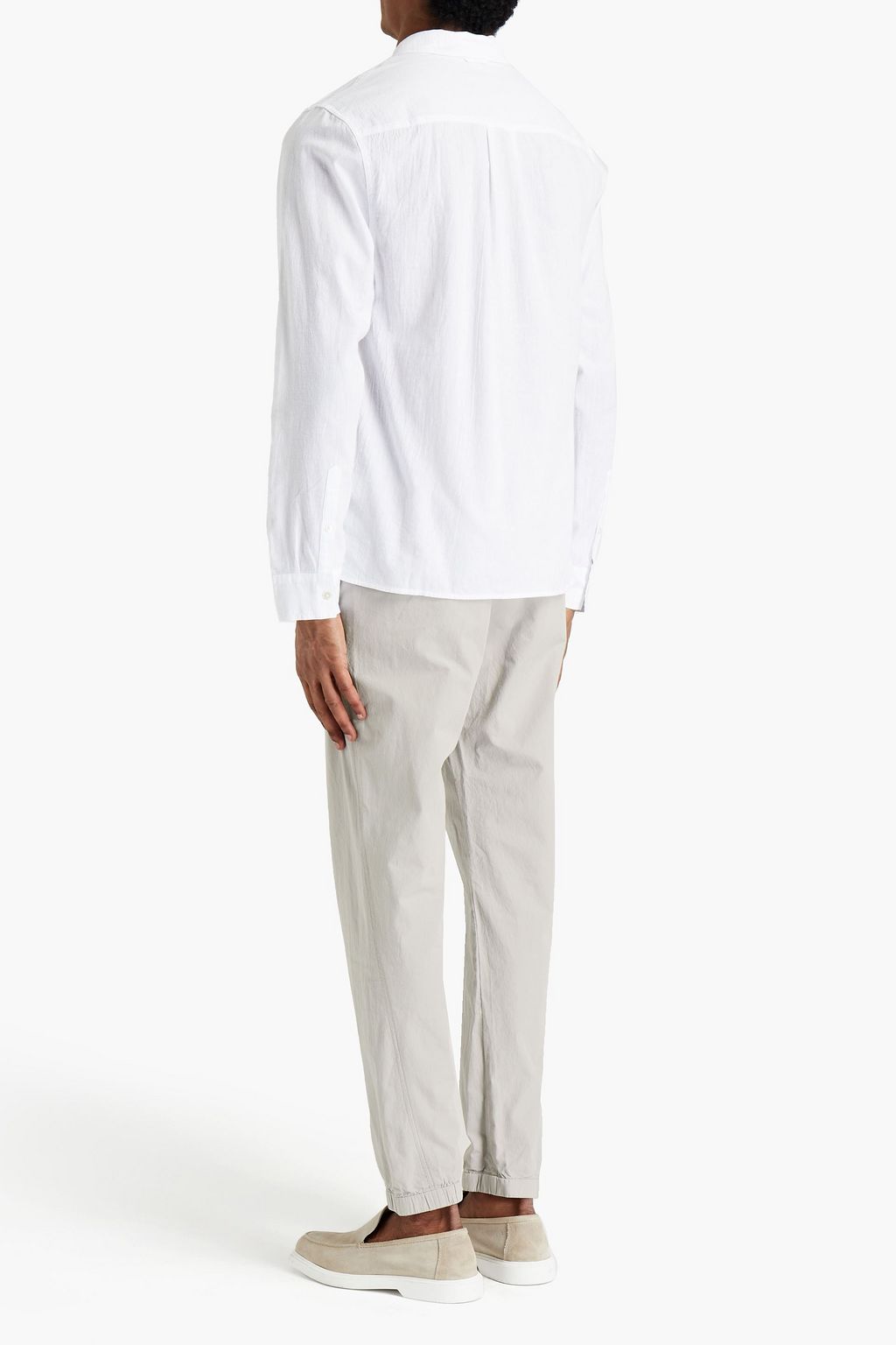 JAMES PERSE Tapered cotton-poplin pants