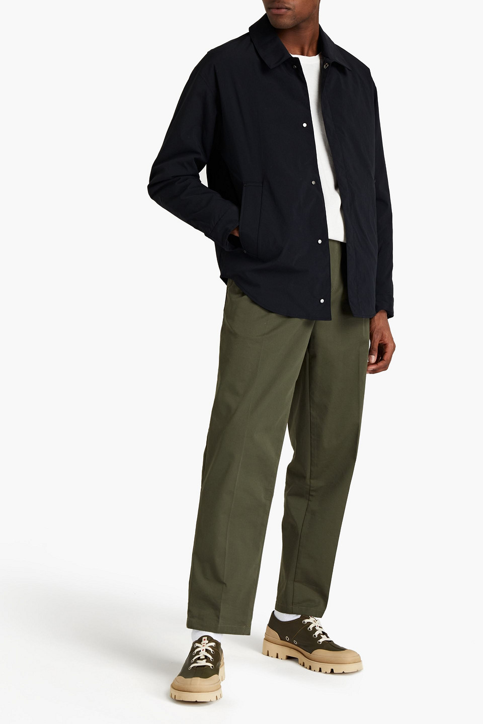 Frame Man Shell Overshirt In Black