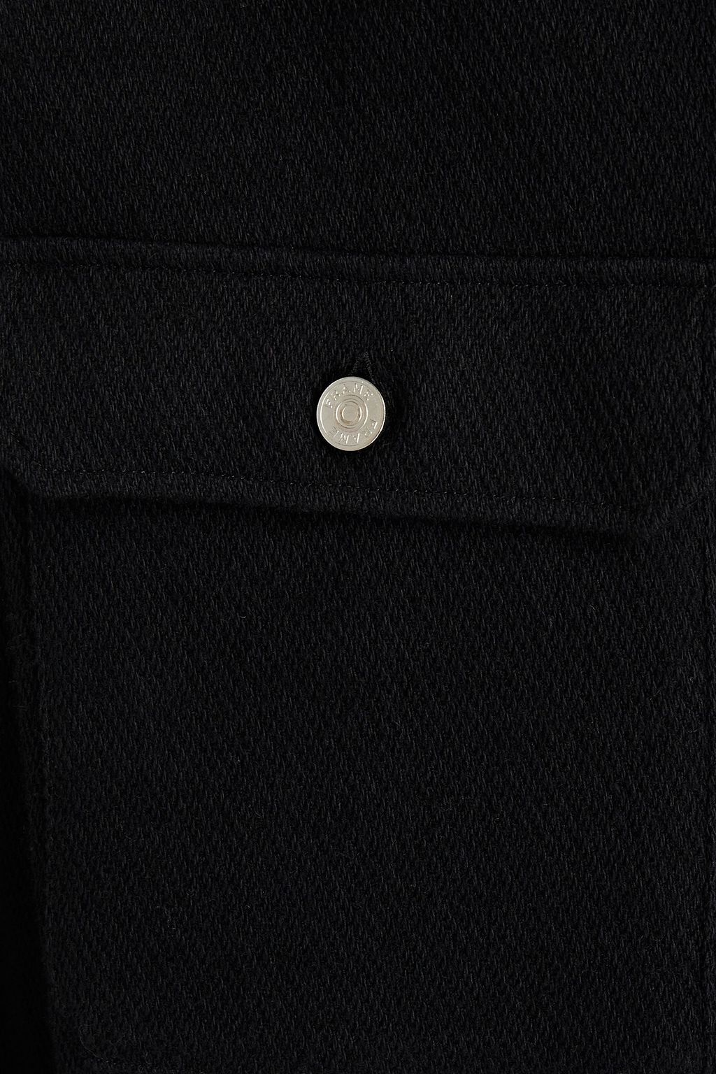 FRAME Cotton and wool-blend twill overshirt