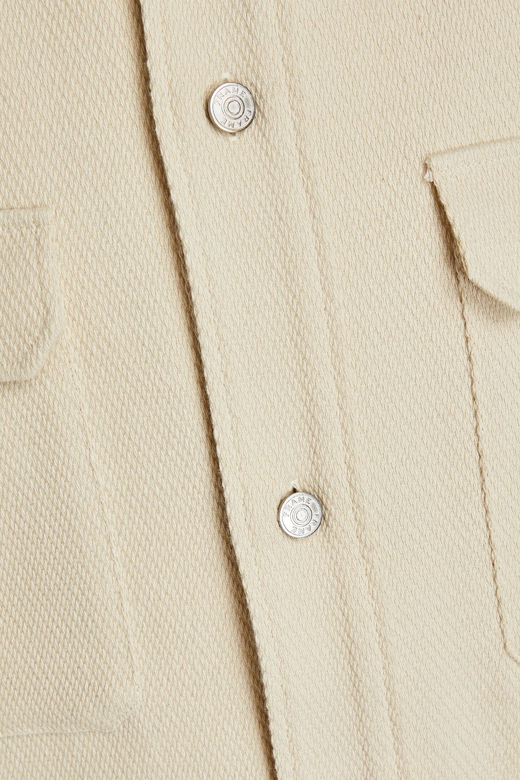 FRAME Cotton and wool-blend twill overshirt