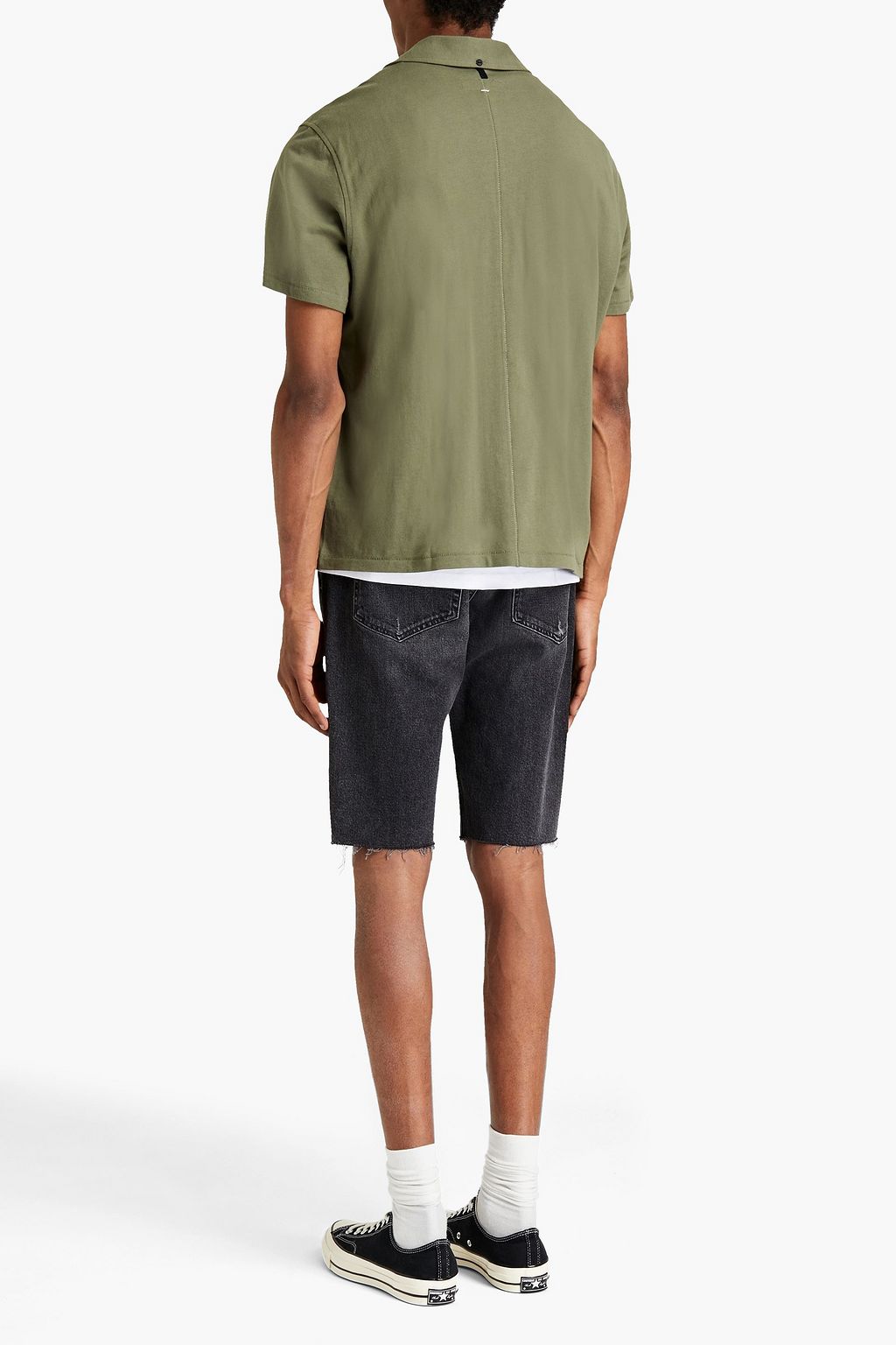 RAG & BONE Avery French cotton-terry shirt