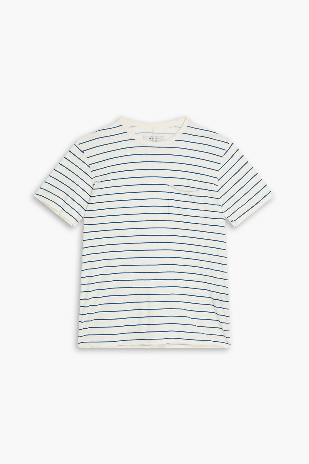Ivory Striped organic cotton-jersey T 
