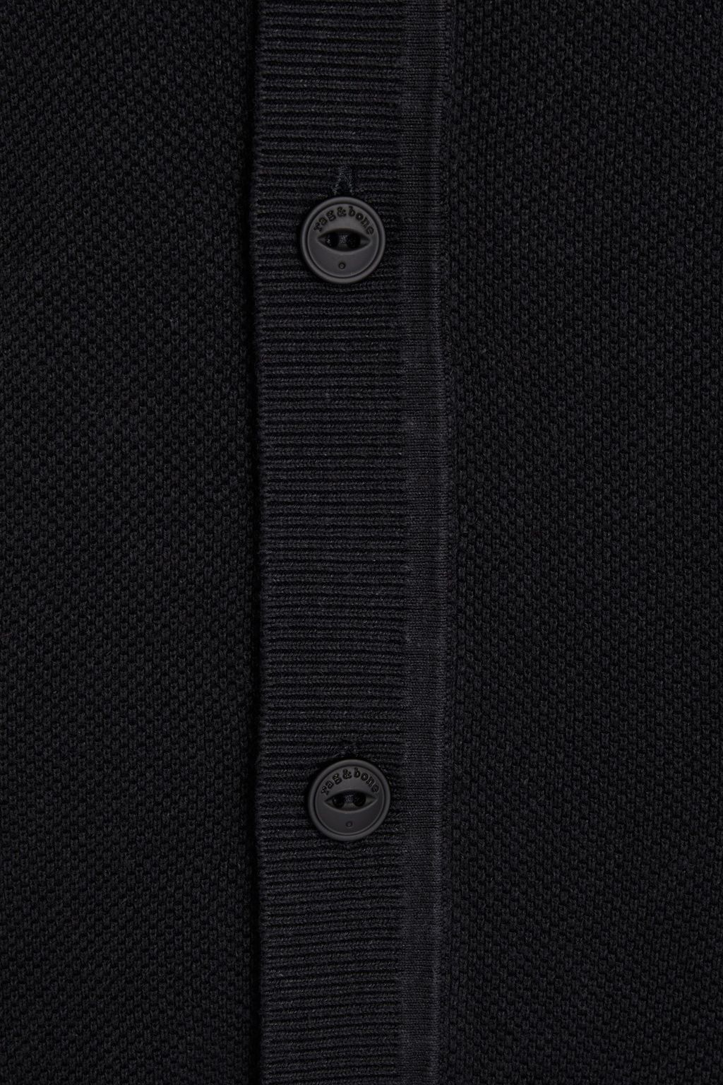 RAG & BONE Cotton and hemp-blend piqué cardigan