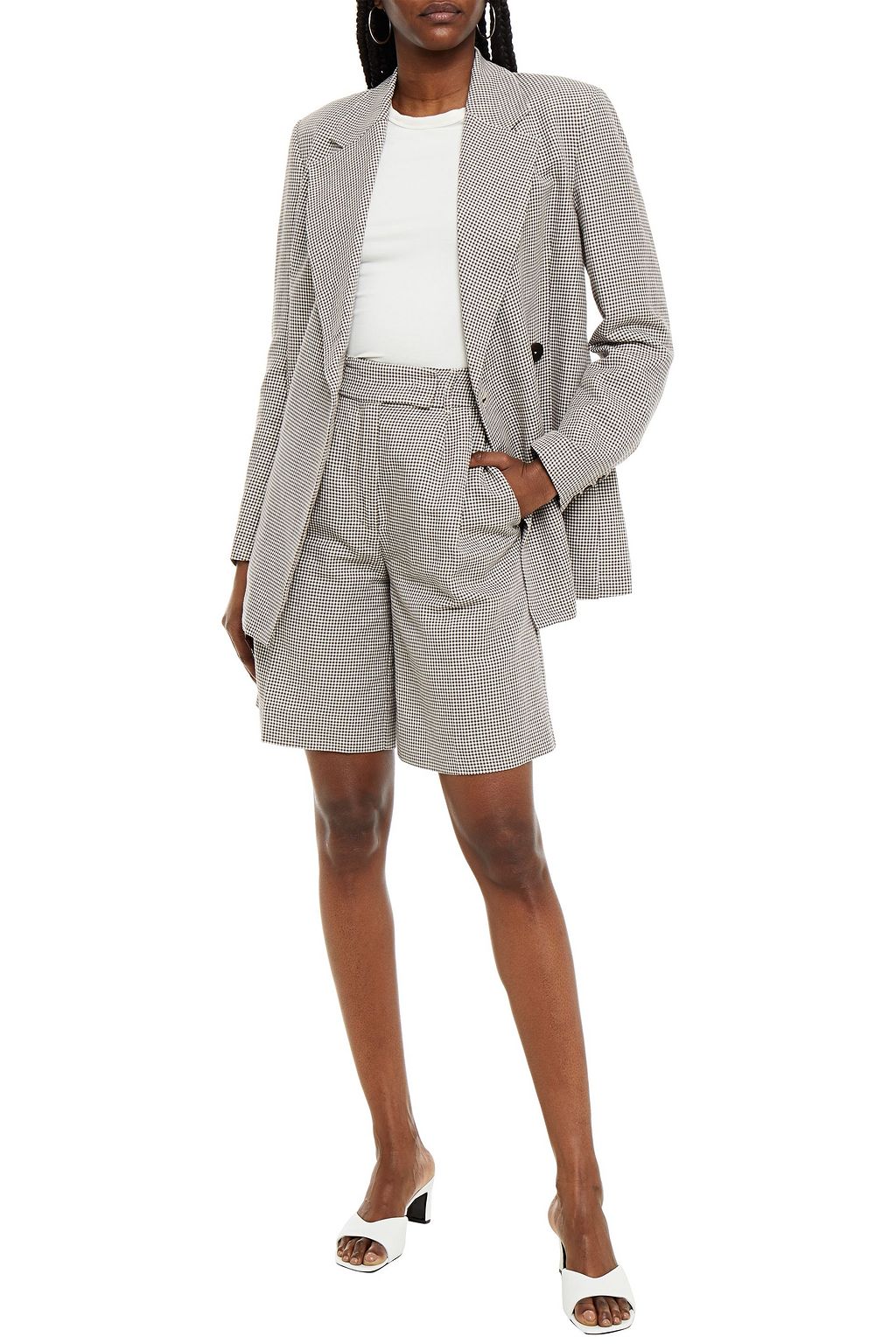 REMAIN BIRGER CHRISTENSEN Checked woven shorts