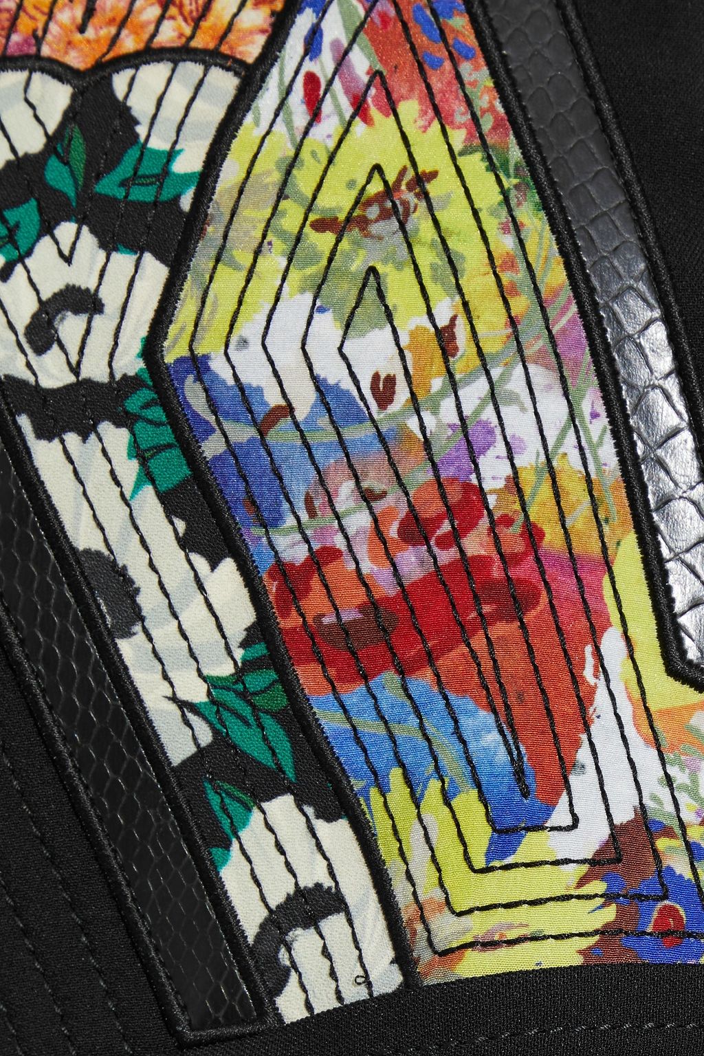 STELLA MCCARTNEY Midikleid aus Crêpe de Chine aus Seide mit Print