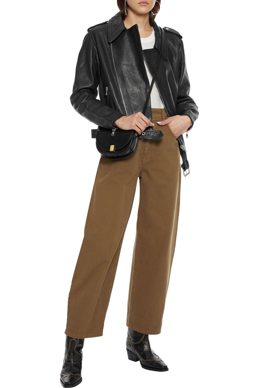 J BRAND Maysen leather biker jacket