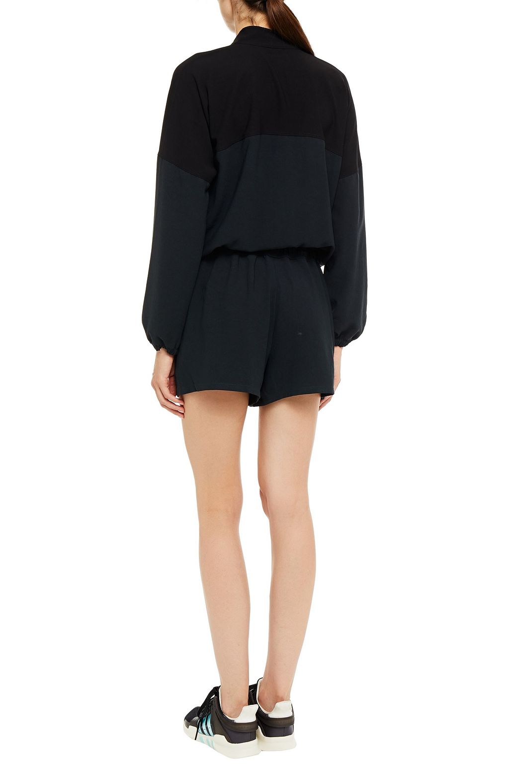 Y/OSEMITE Two-tone crepe playsuit