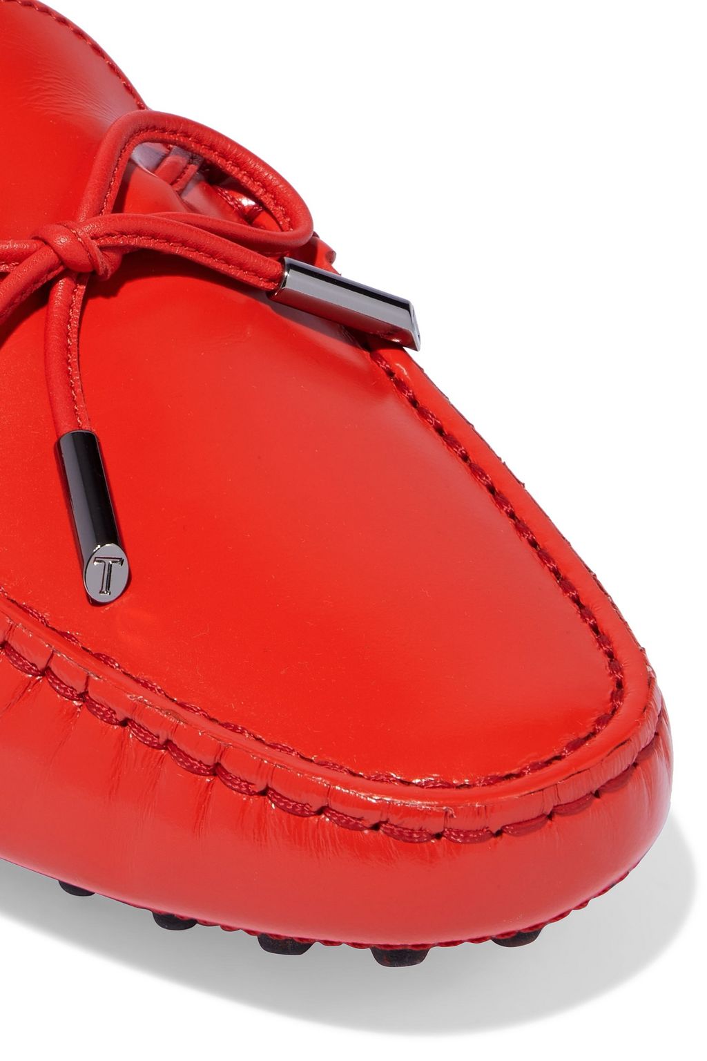 TOD'S Heaven Laccetto glossed-leather loafers