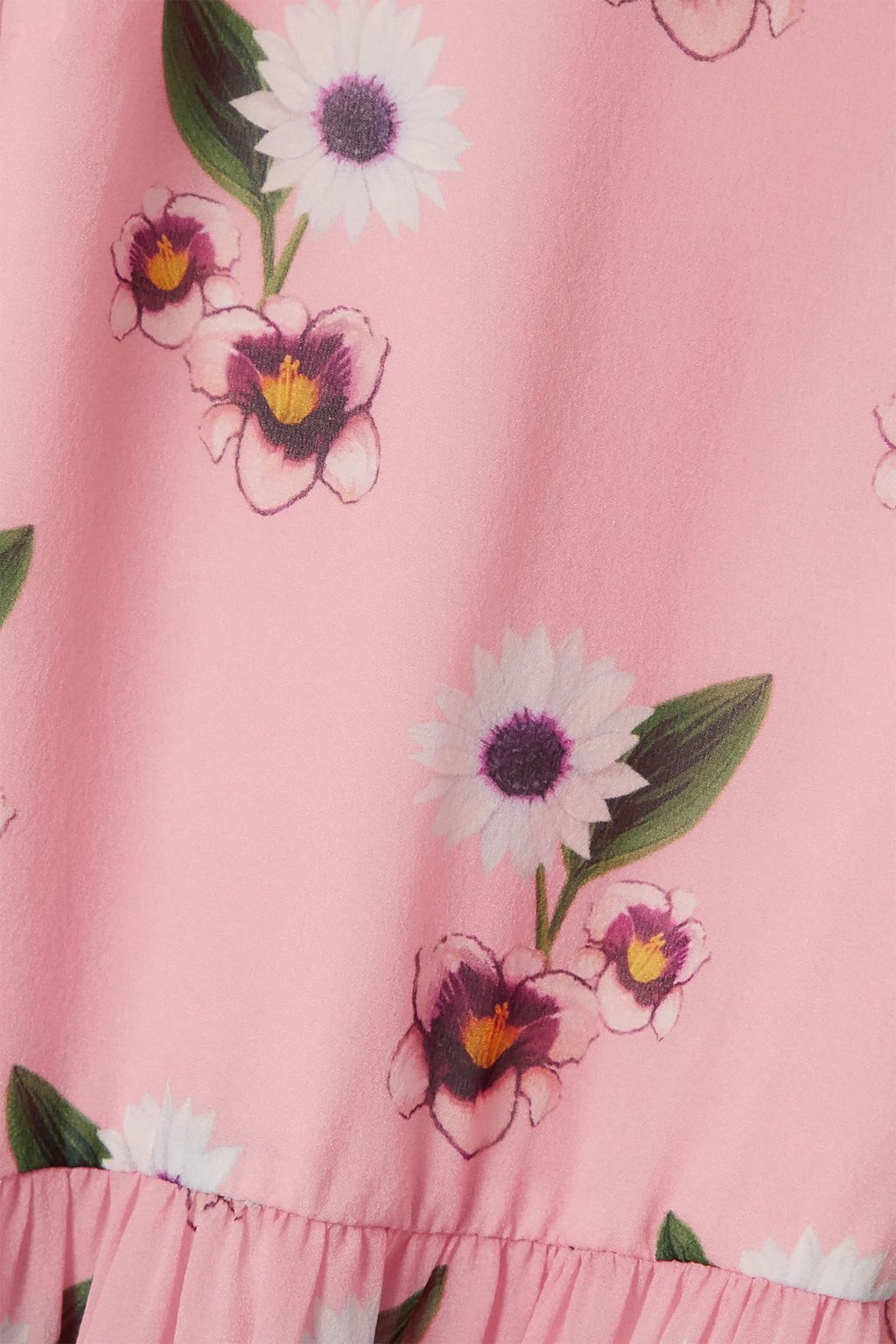 BORGO DE NOR Belted floral-print silk-georgette maxi dress