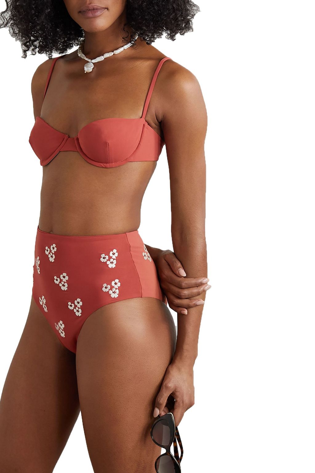 ANEMONE Embroidered bikini briefs
