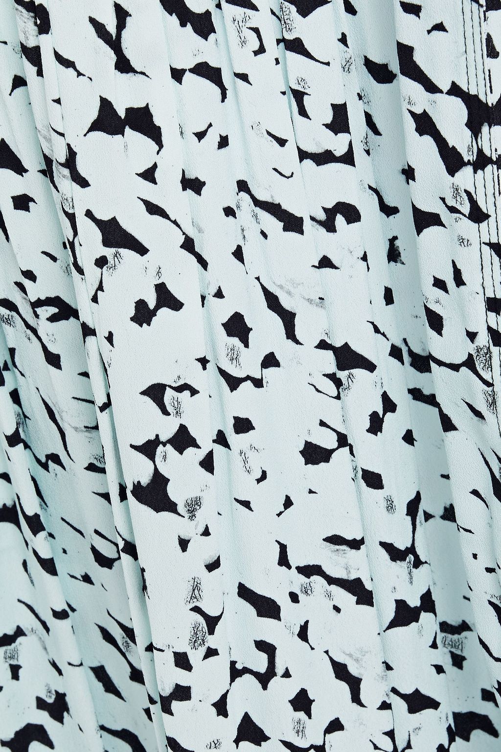 PROENZA SCHOULER Geraffter Midirock aus Crêpe mit Print