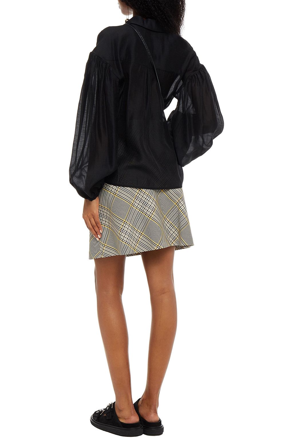 REMAIN BIRGER CHRISTENSEN Gathered woven top