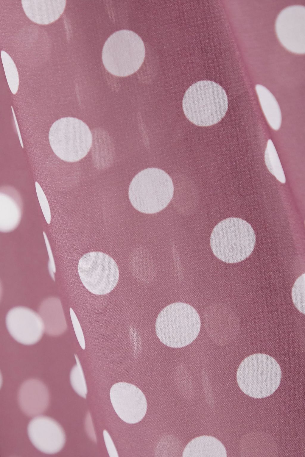 CAROLINE CONSTAS Ruffled polka-dot chiffon mini dress