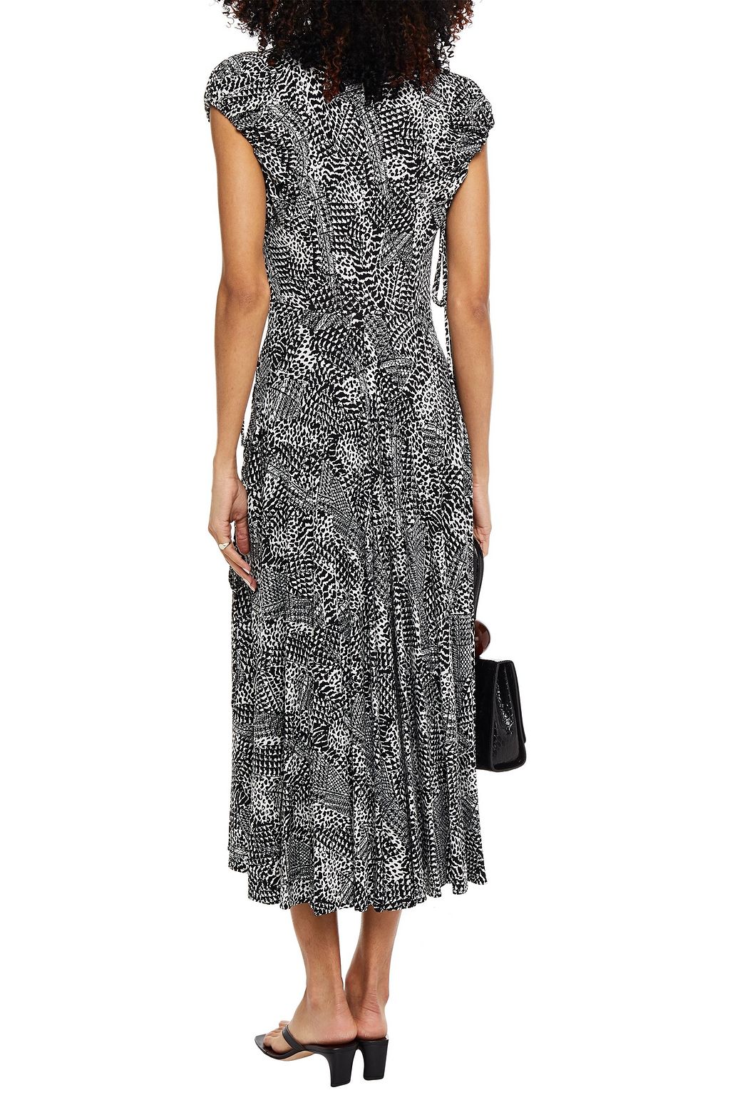 PROENZA SCHOULER Ruched printed jersey midi dress