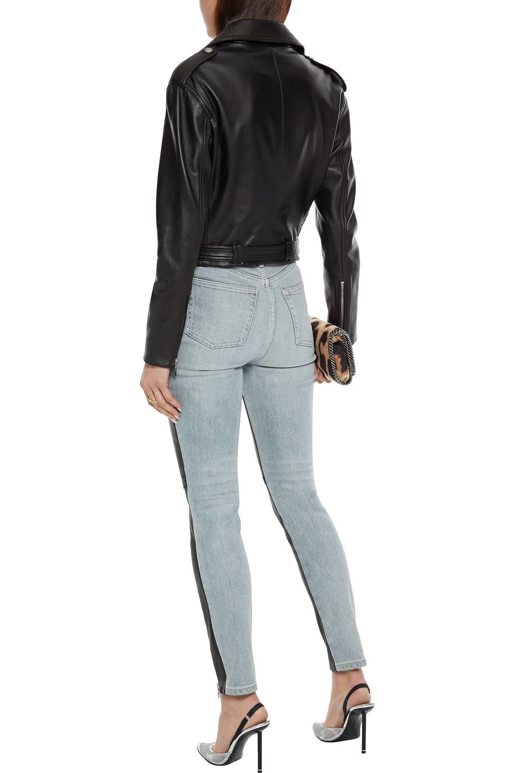 JUST CAVALLI Leather biker jacket