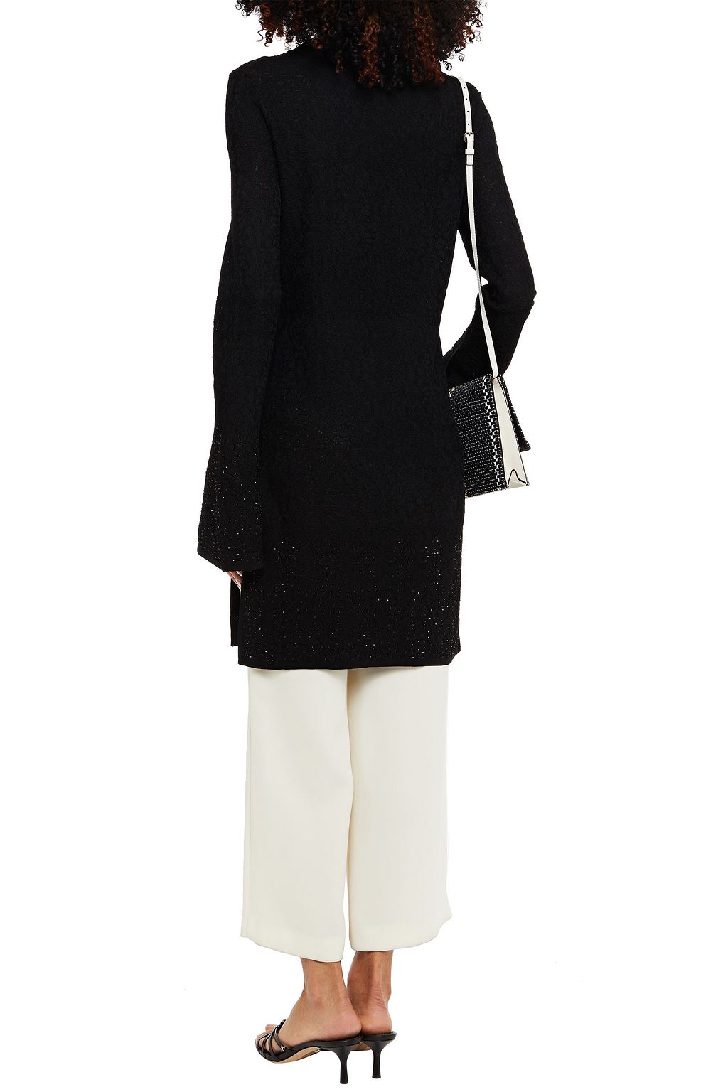 CAMILLA Crystal-embellished jacquard-knit sweater