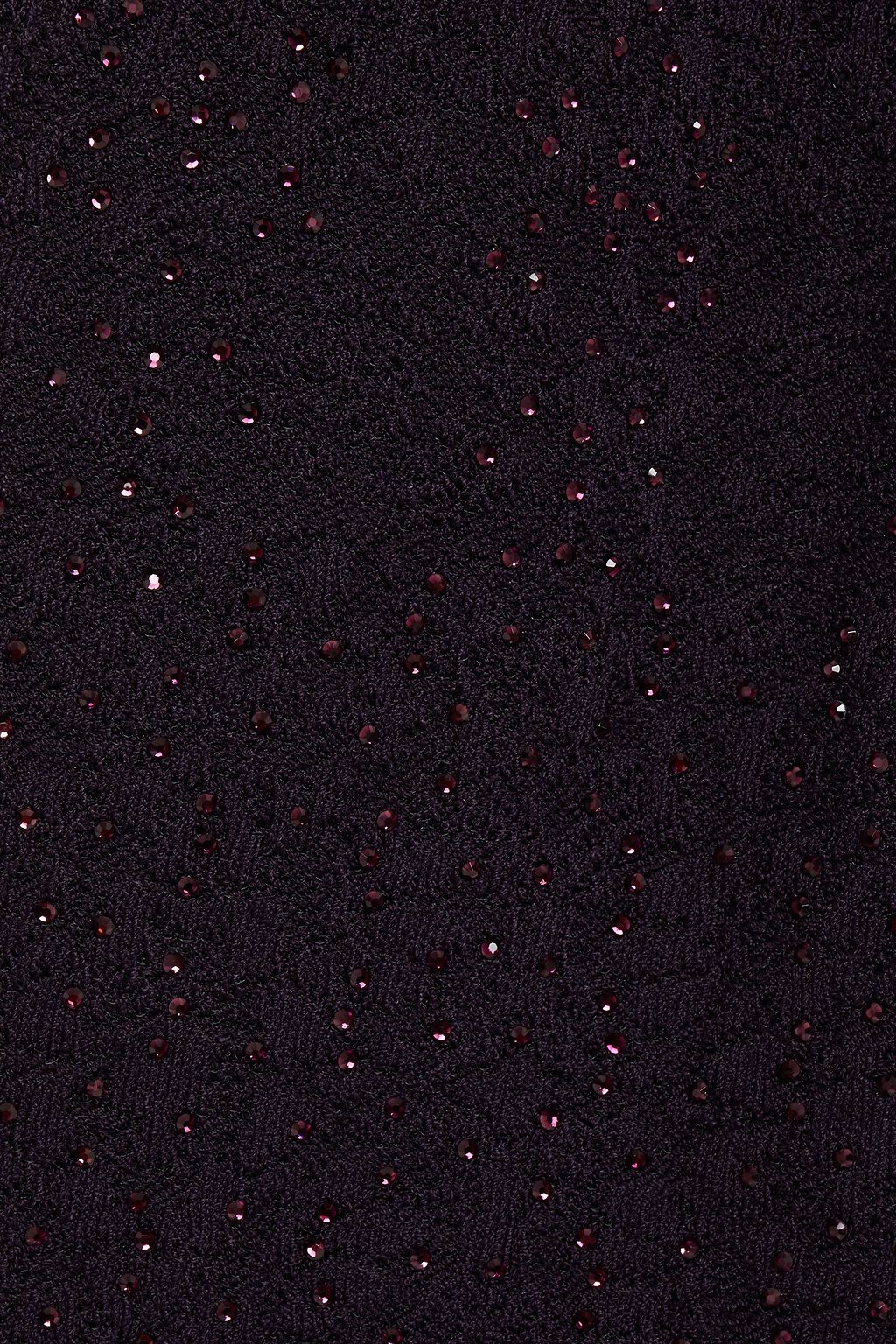 CAMILLA Crystal-embellished jacquard-knit sweater