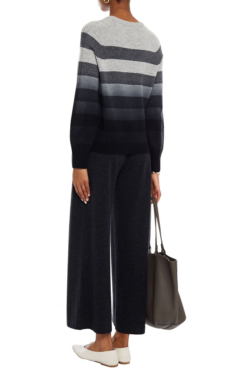 NAADAM Striped dégradé wool and cashmere-blend sweater
