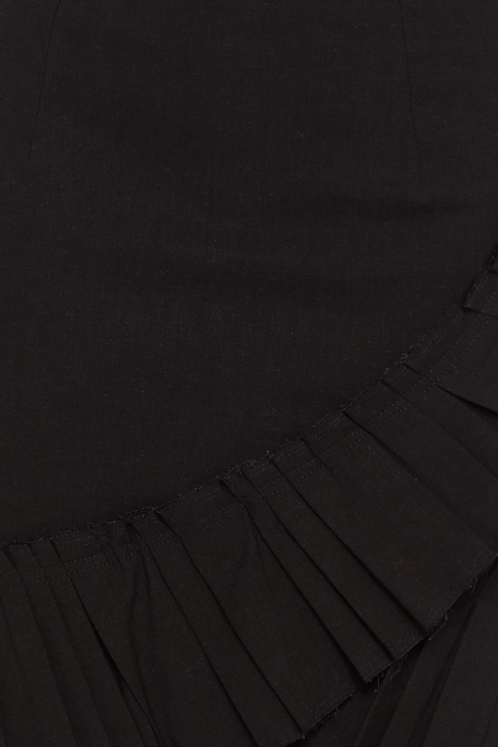 ISABEL MARANT Rebel wrap-effect pleated linen-blend mini skirt