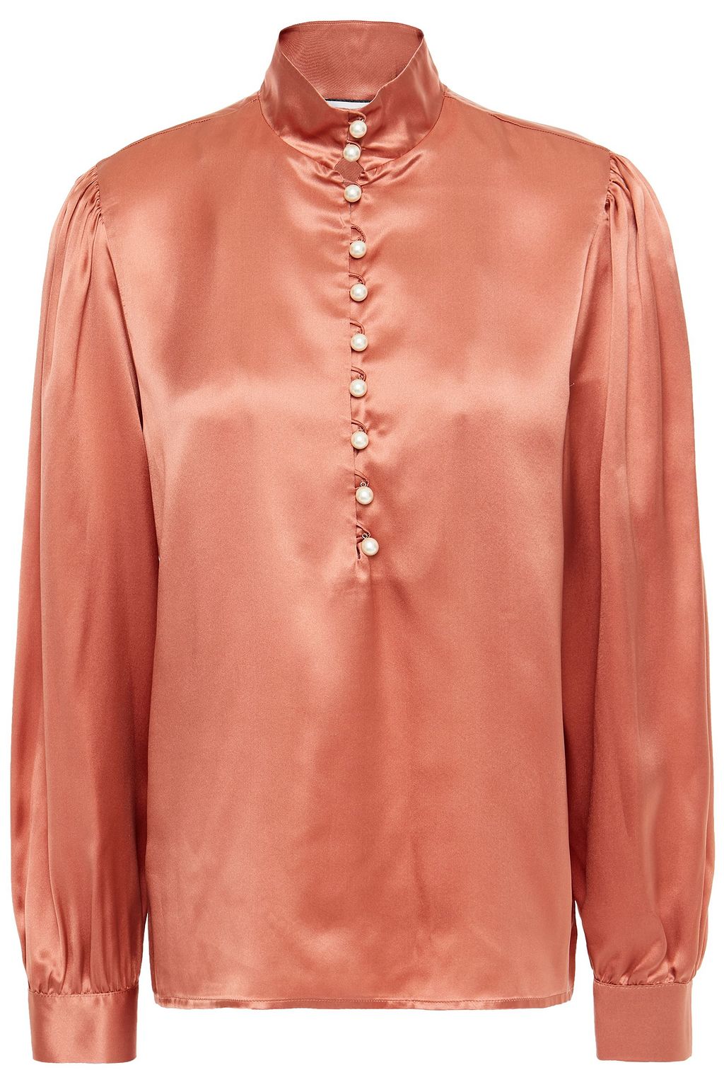 copper satin top