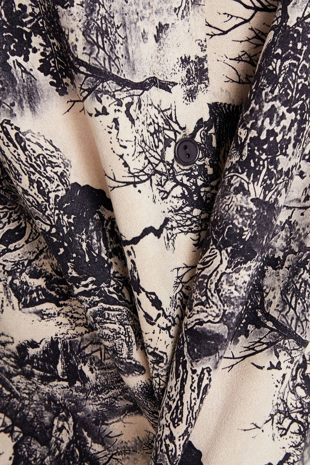 STAND STUDIO Sonique oversized printed faux suede coat