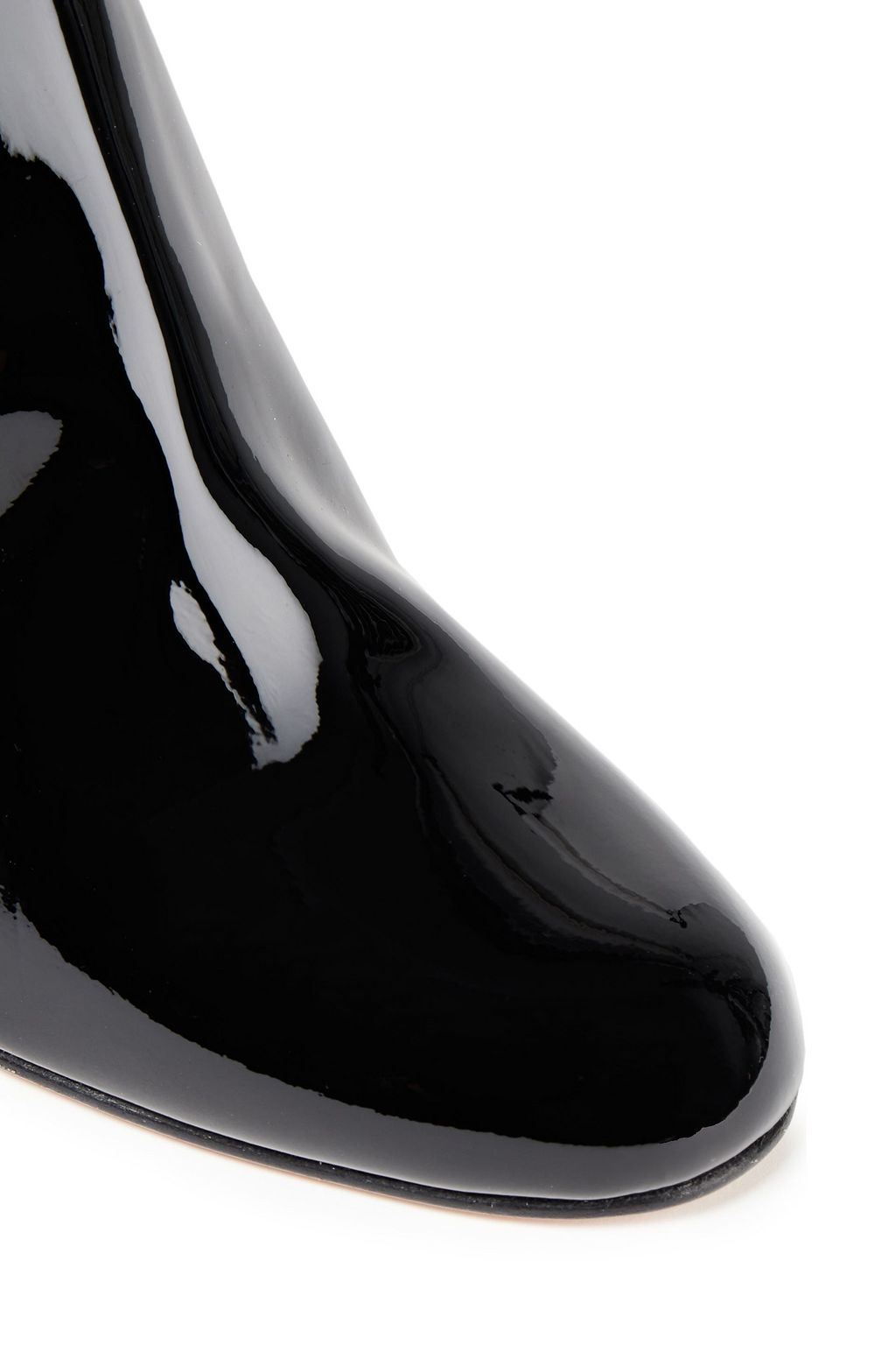 RED(V) Patent-leather ankle boots