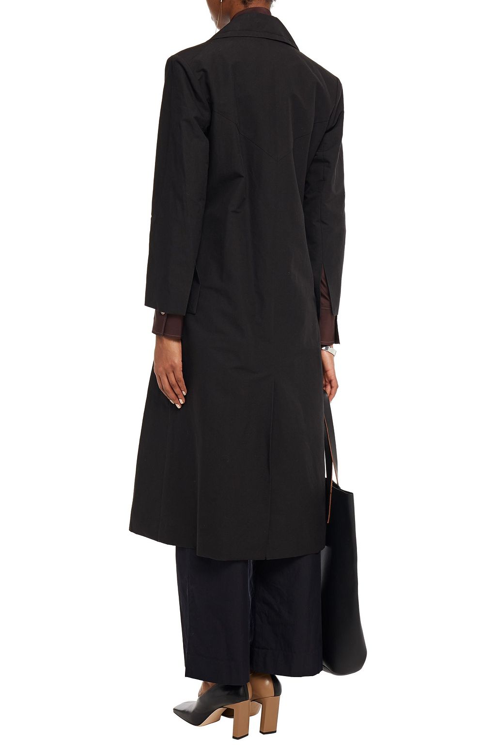 LVIR Belted linen and cotton-blend coat