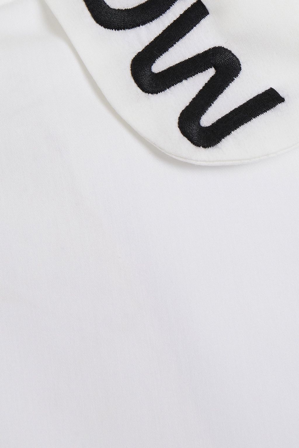 REDVALENTINO Embroidered stretch-cotton poplin shirt