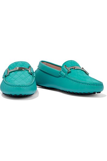 TOD'S حذاء لوفر "غومينو" من الجلد والشامواه مبطّن بالزغب ومزيّن