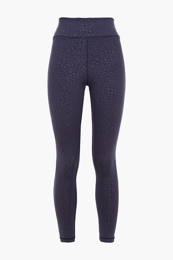 THE UPSIDE Cropped floral-print stretch leggings