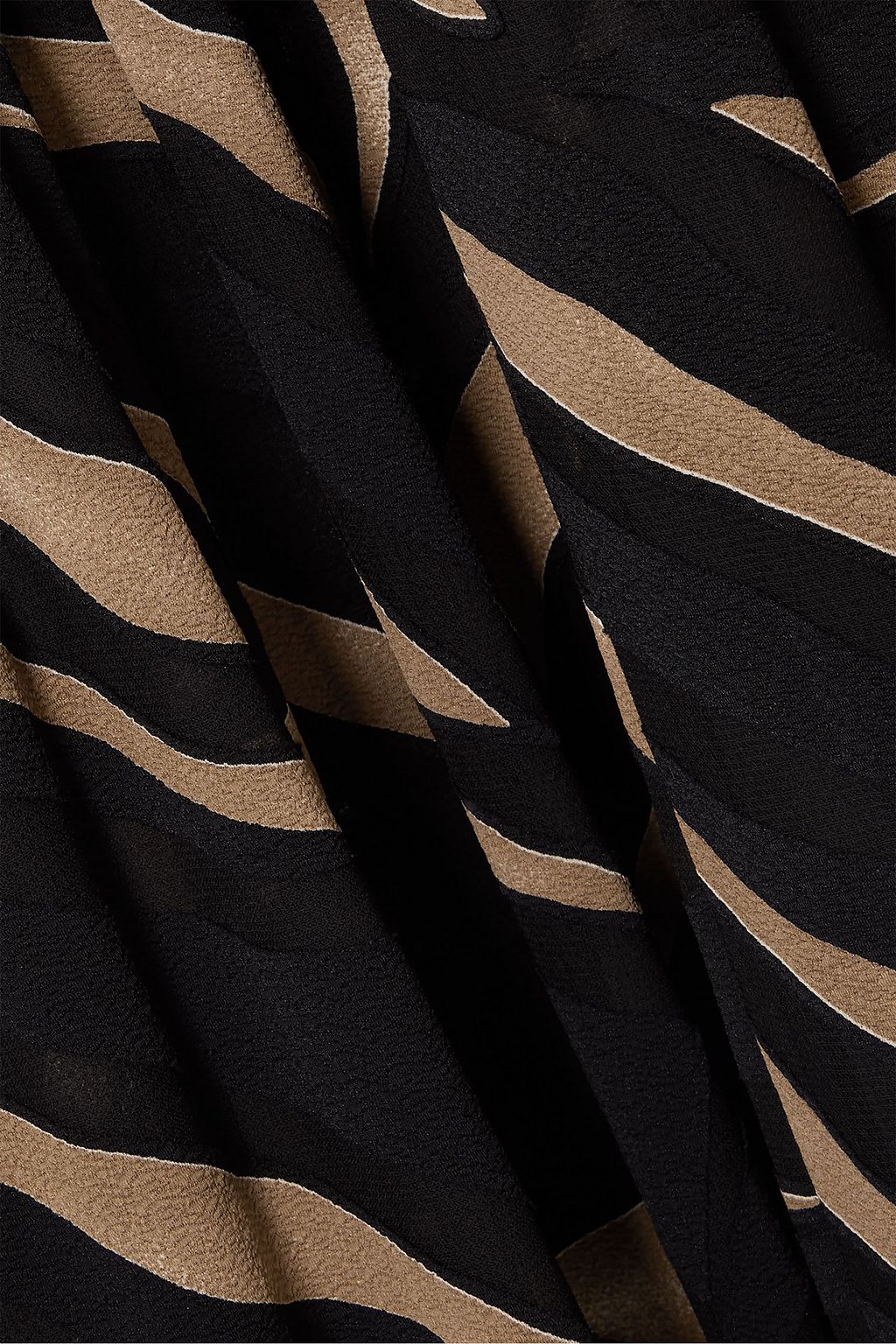 LISA MARIE FERNANDEZ Laure belted zebra-print burnout crepe maxi dress