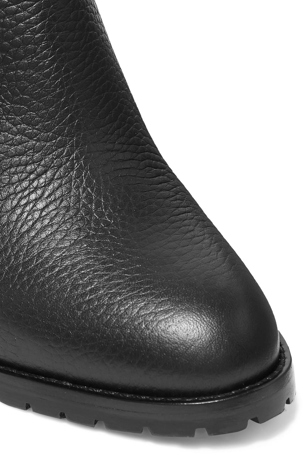 VALENTINO GARAVANI Rockstud 90 pebbled-leather ankle boots