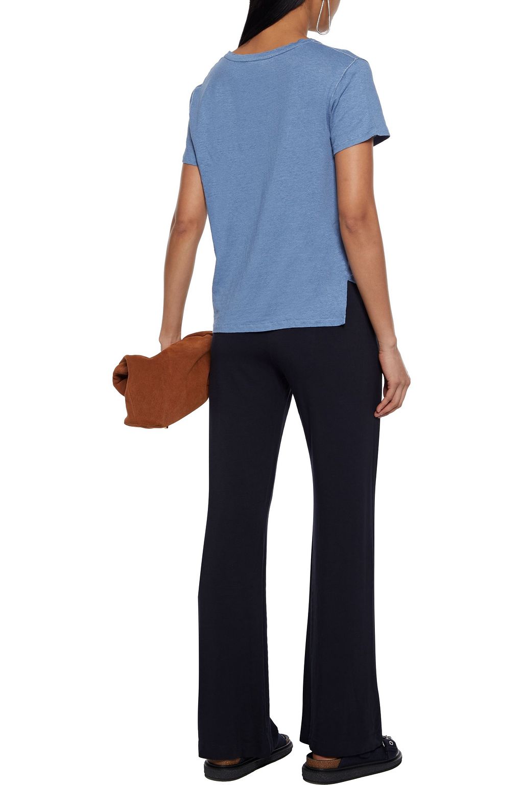 MAJESTIC FILATURES French terry wide-leg track pants