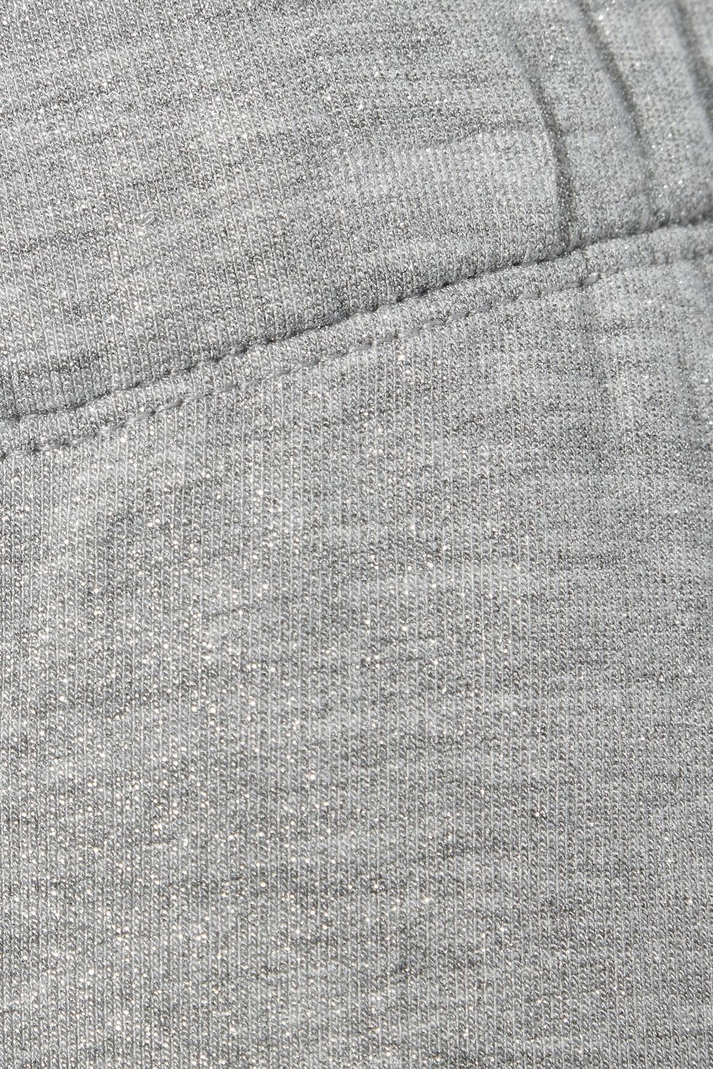 MAJESTIC FILATURES Metallic French terry track pants