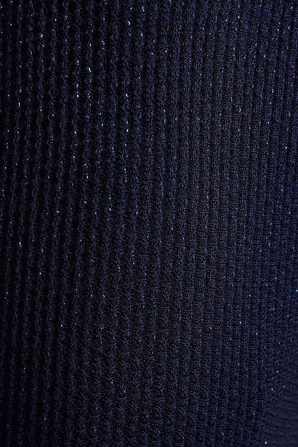 ST. JOHN Metallic knitted straight-leg pants