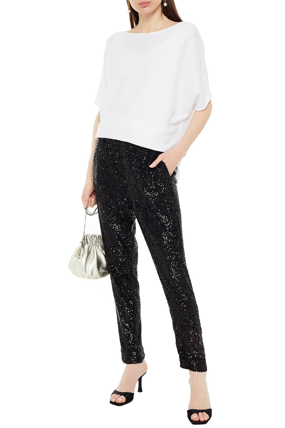 St John Embellished Knitted Top