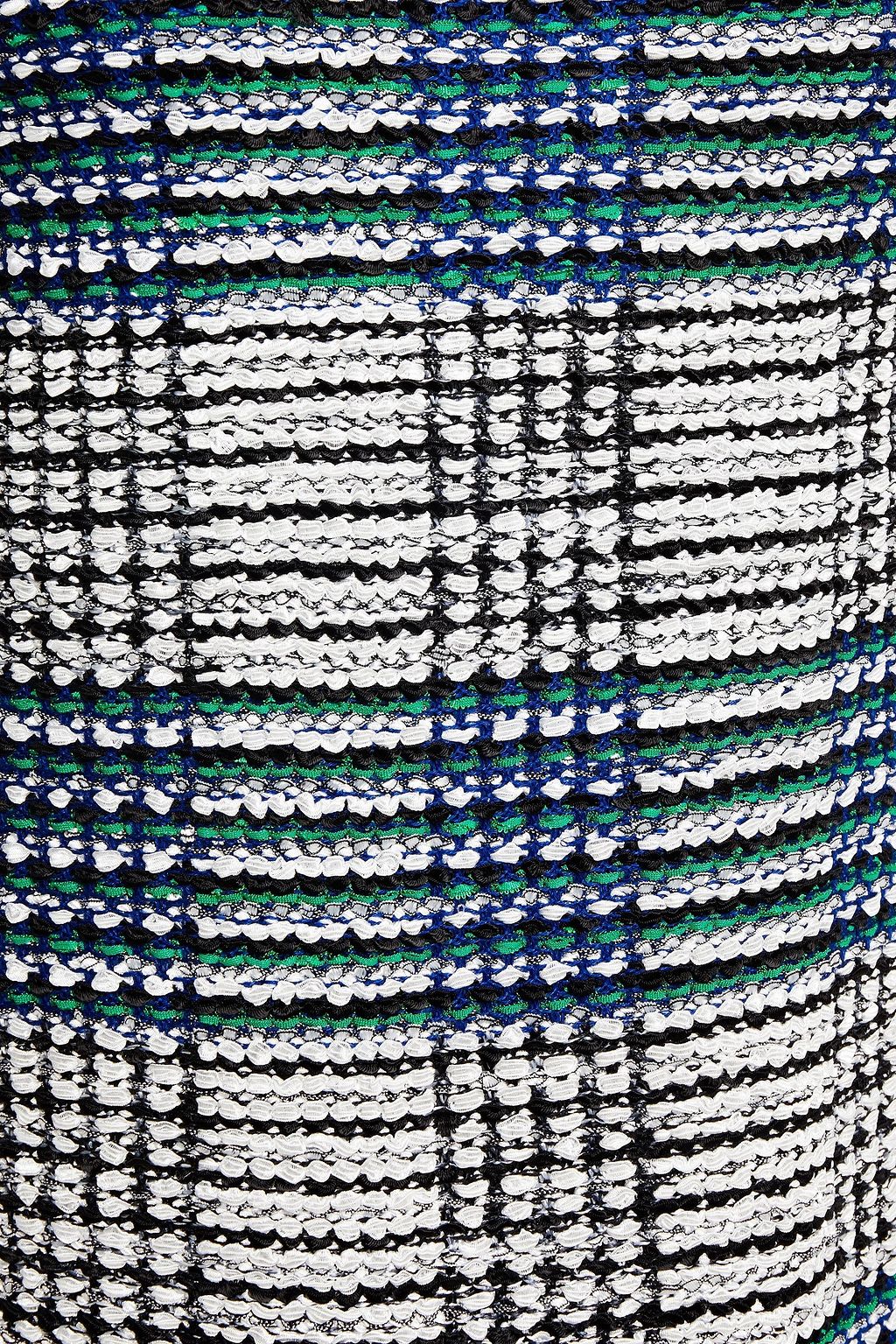 ST. JOHN Checked tweed mini dress