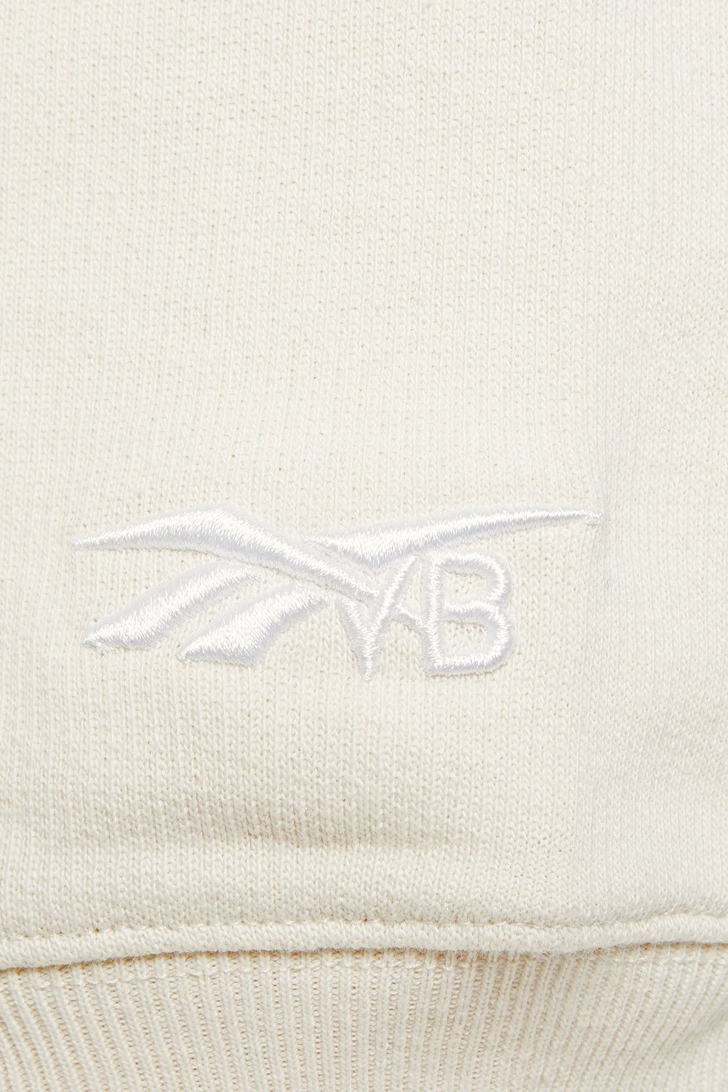 REEBOK X VICTORIA BECKHAM Cropped French cotton-terry sweatshirt