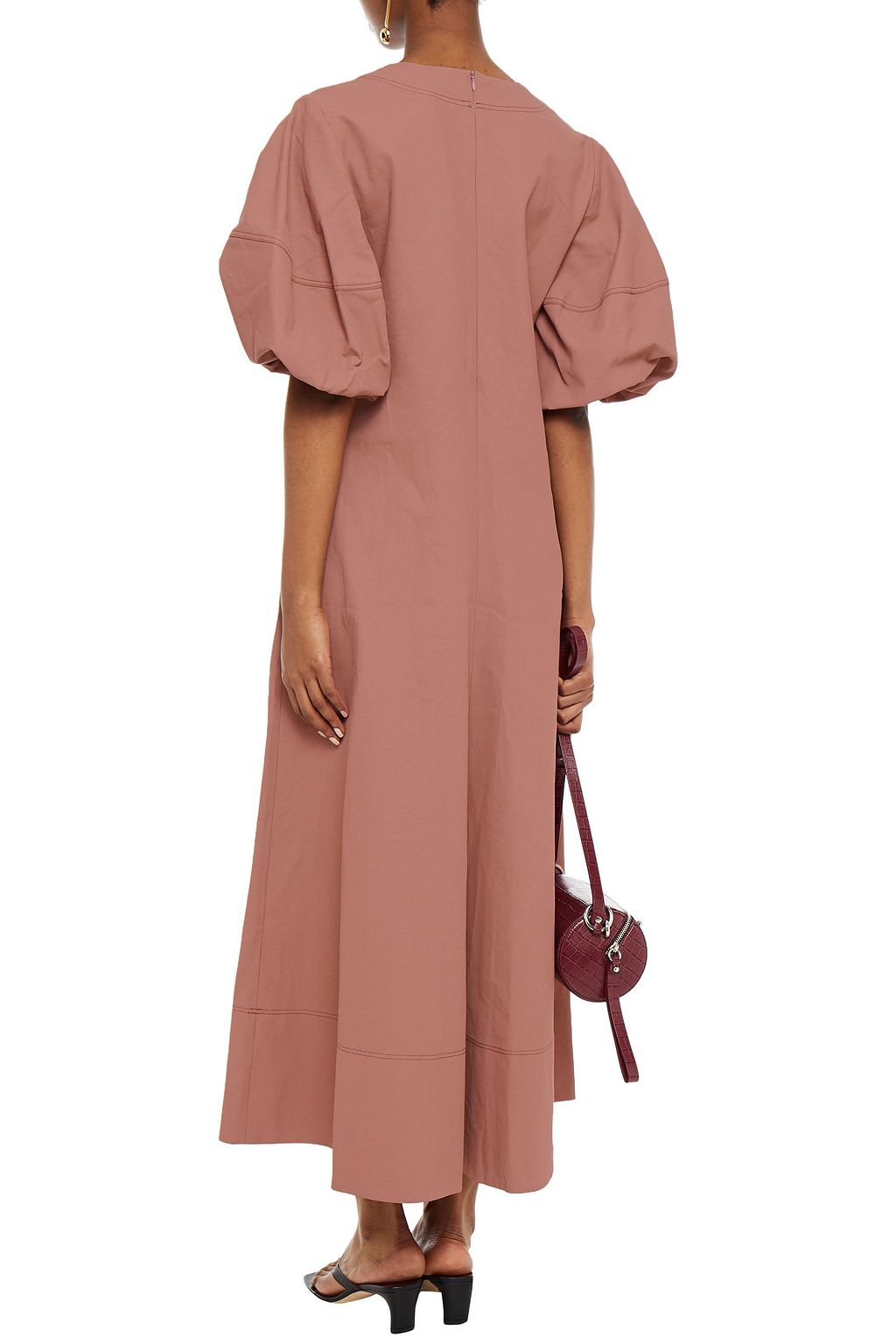 LEE MATHEWS Queenie linen and cotton-blend maxi dress