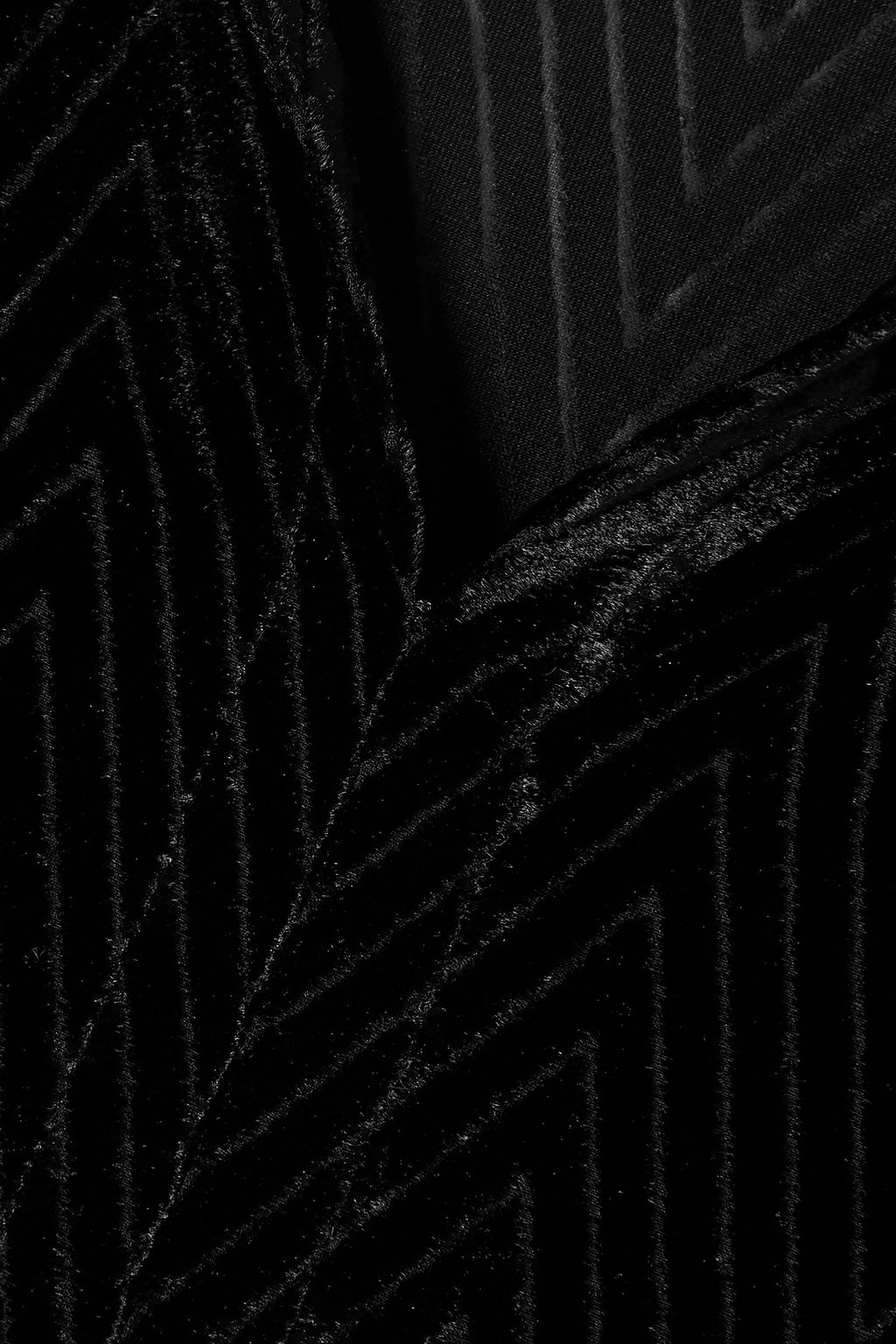 NILI LOTAN Royan tie-detailed devoré-velvet blouse
