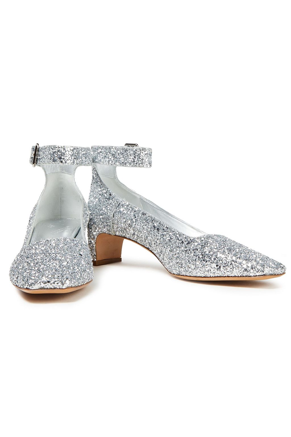 MAISON MARGIELA グリッター加工レザー パンプス
