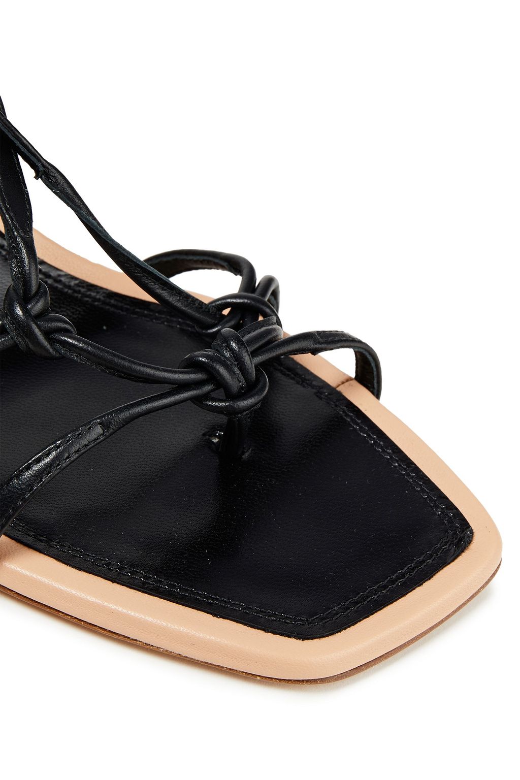 ZIMMERMANN Sandalen aus Leder mit Knotendetail