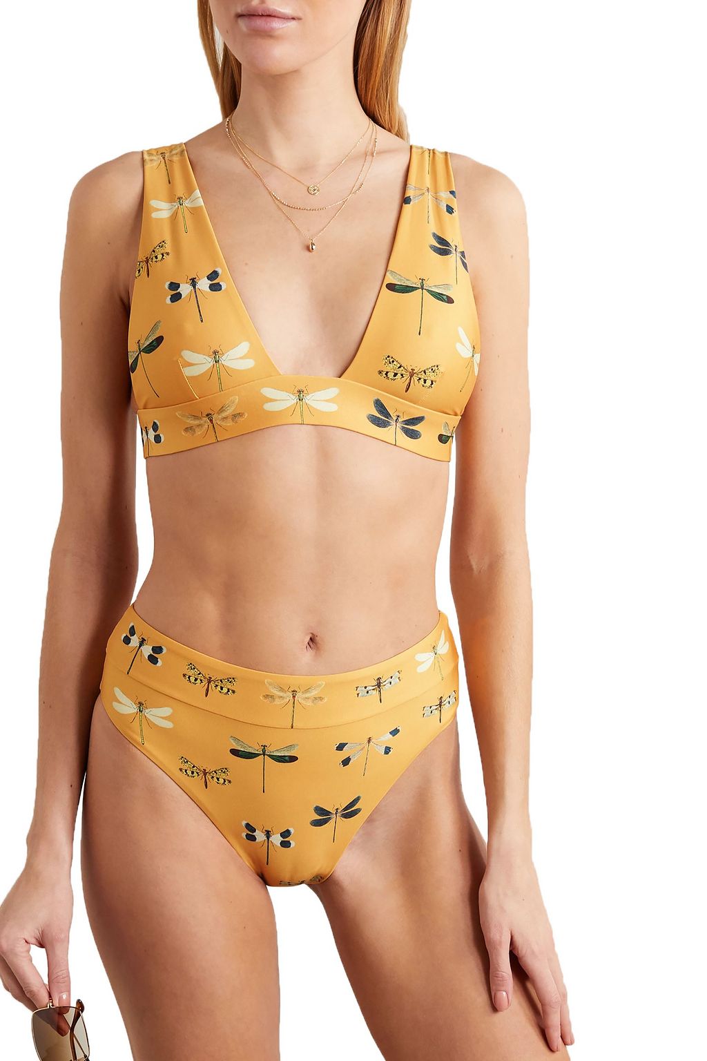 AGUA BY AGUA BENDITA Laurie printed triangle bikini top