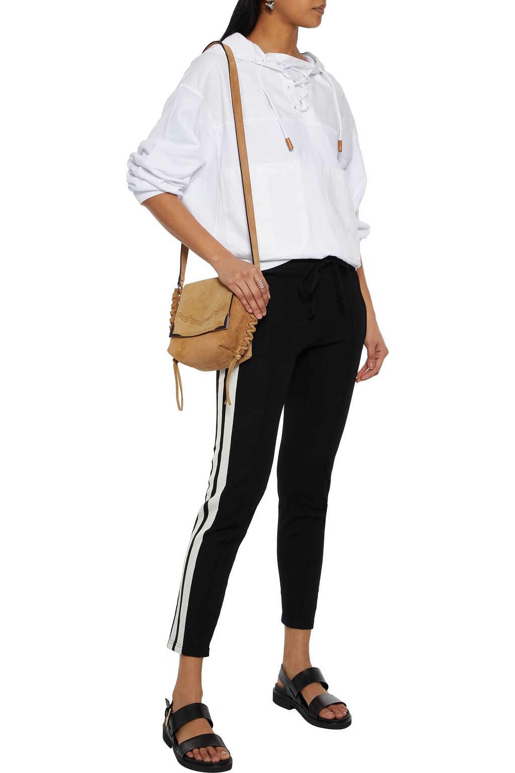 MARANT ÉTOILE Dario striped stretch-jersey track pants