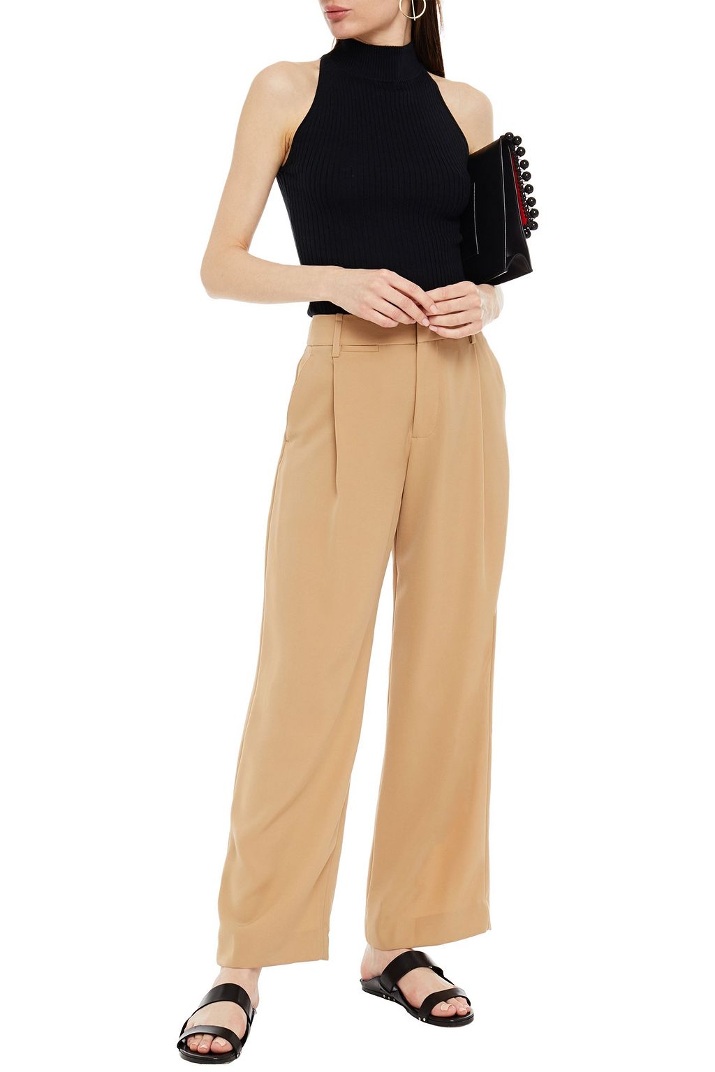 COTTON BY AUTUMN CASHMERE Ribbed cotton top