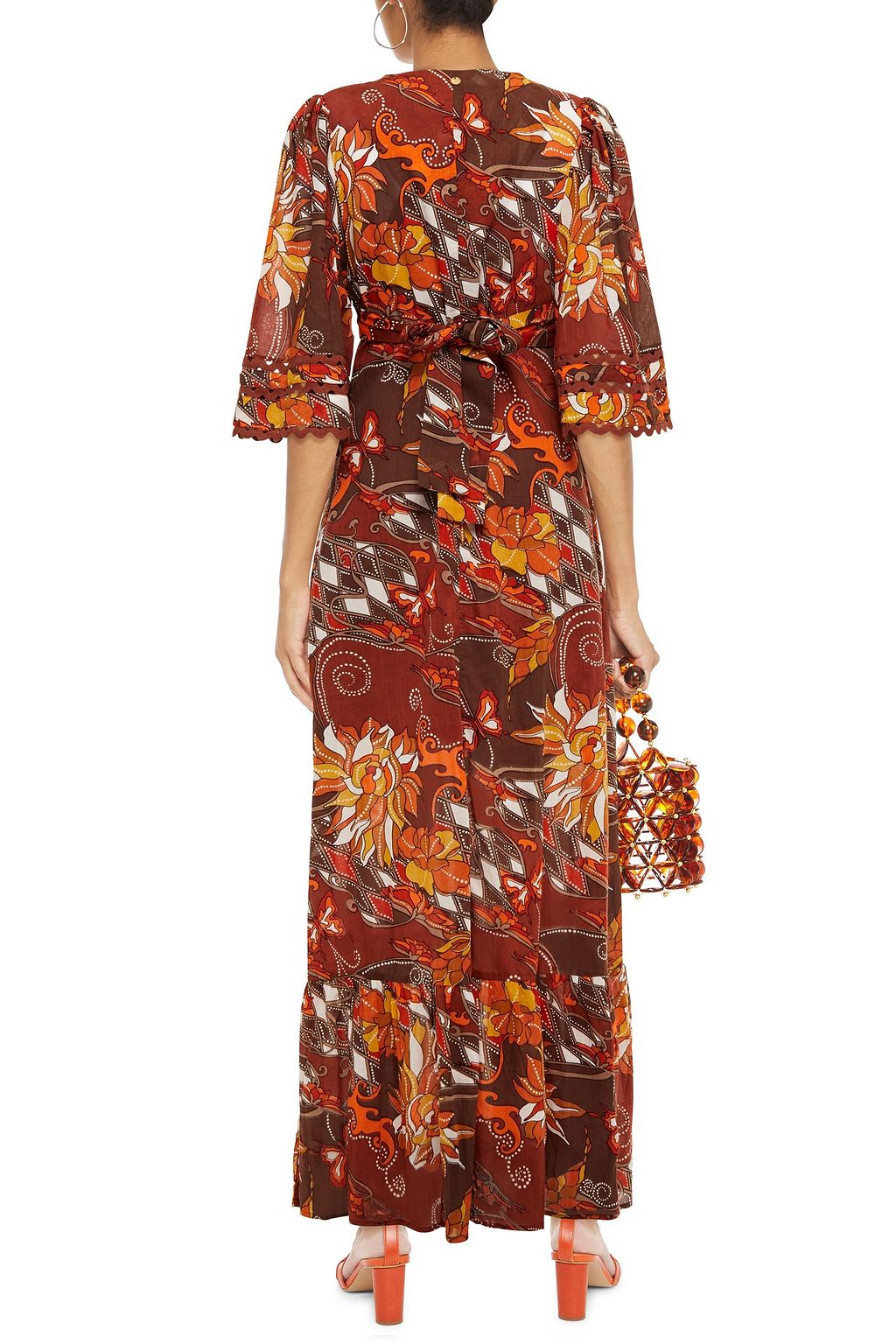 ANTIK BATIK Ramba rickrack-trimmed printed cotton maxi dress
