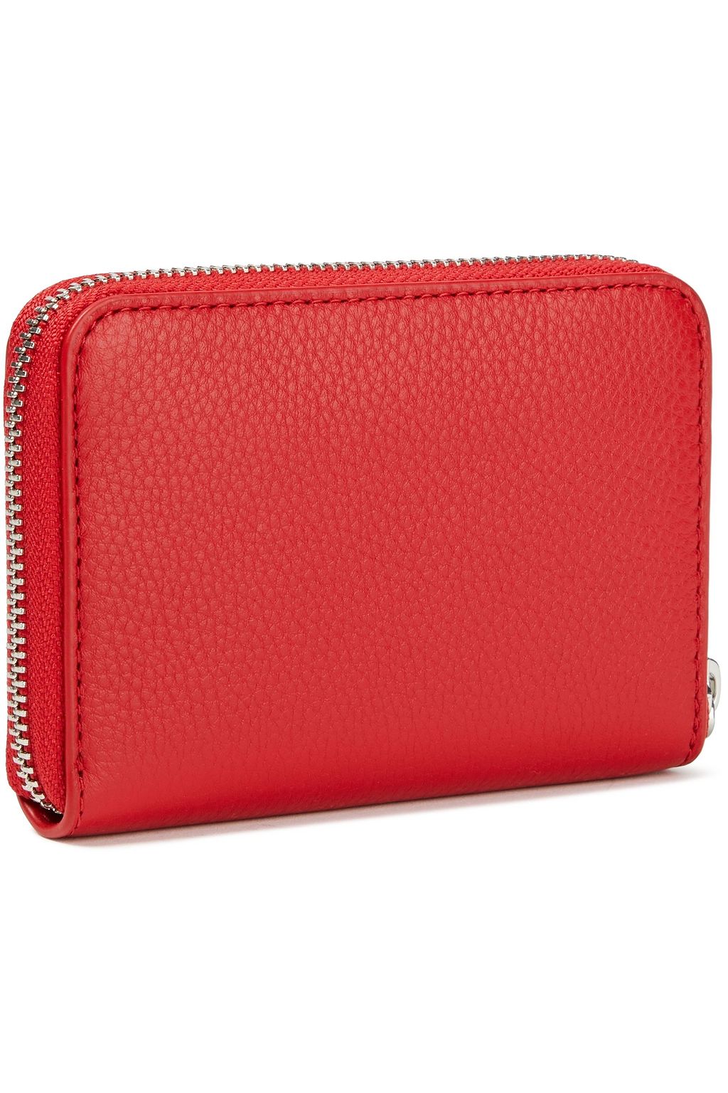 LOVE MOSCHINO Logo-appliquéd studded pebbled-leather wallet