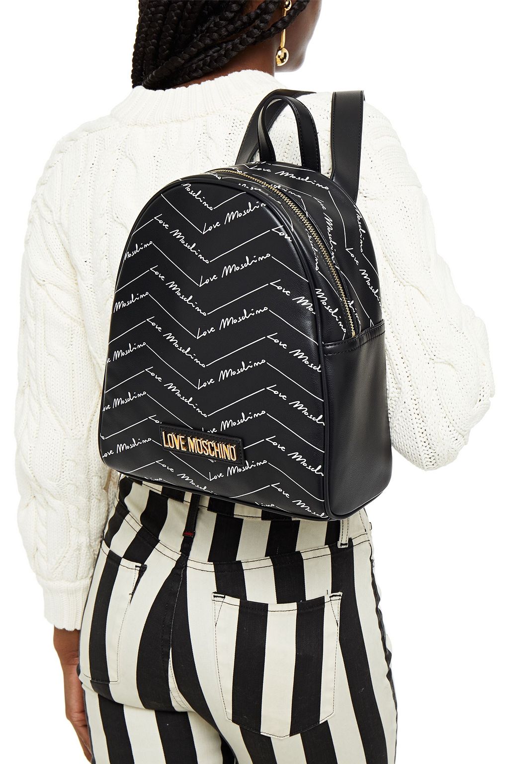 LOVE MOSCHINO Rucksack aus bedrucktem Leder